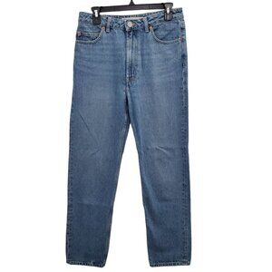ASOS Tall Women's Remo Recycled‎ Denim Light High Waist Straight Leg Jeans 28x36